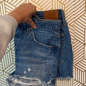 Levi's Blue Denim Cut-Off Shorts